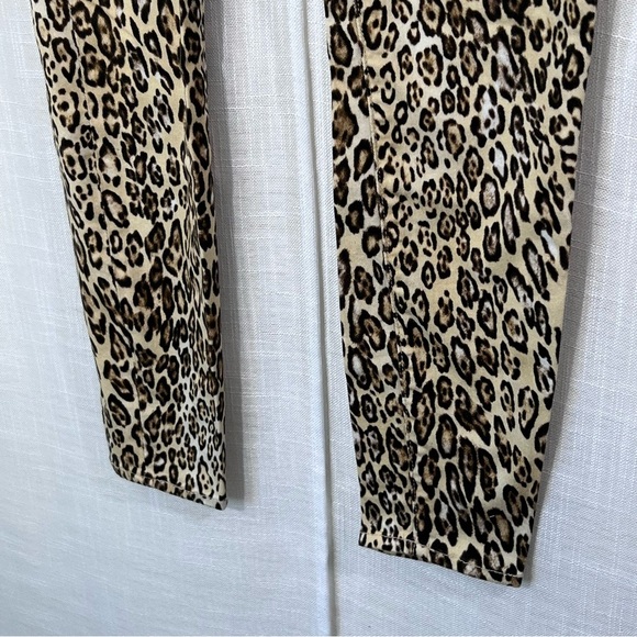 7 For All Mankind Leopard Print Festival Stretch Cigarette Leg Jeans Sz 24 - Picture 6 of 12